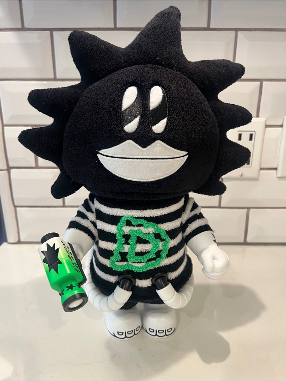 400% Durian Man Mega Space Molly  - Black & Neon Green. Open Box.